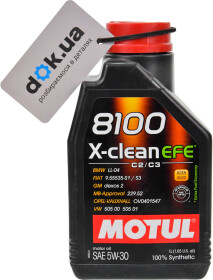 Моторна олива Motul 8100 X-Clean EFE 5W-30 синтетична
