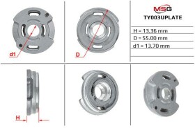 Насос ГУР MSG TY003UPLATE