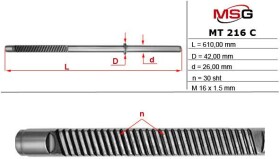 Ремкомплект рулевой рейки MSG MT216C
