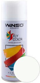 Аерозольна фарба Winso Fly Color транспортна біла RAL 9016 глянсова 450 мл