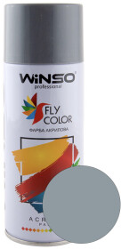 Аерозольна фарба Winso Fly Color сріблясто-сіра RAL 7001 глянсова 450 мл