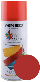 Аэрозольная краска Winso Fly Color сигнальный красный RAL 3001 глянцевая 450 мл