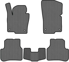 Комплект ковриков EVAtech VW31376C5AV4SGB серый