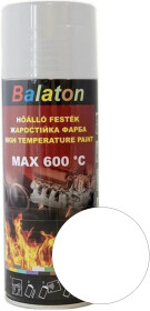 Аэрозольная краска Balaton MAX 600°C белый глянцевая термостойкая 400 мл