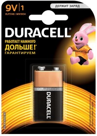 Батарейка Duracell MN1604 PP3 (Krona) 9 V 1 шт