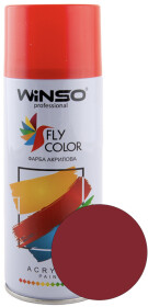 Аэрозольная краска Winso Fly Color темно-красный RAL 3003 450 мл