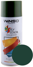 Аерозольна фарба Winso Fly Color темно-зелена RAL 6005 450 мл
