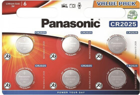 Батарейка Panasonic CR-2025EL/6B CR2025 3 V 6 шт