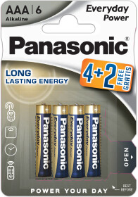 Батарейка Panasonic Everyday Power LR03REE/6B2F AAA (мизинчиковая) 1,5 V 6 шт