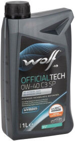 Моторна олива Wolf Officialtech C3 SP 0W-40 синтетична