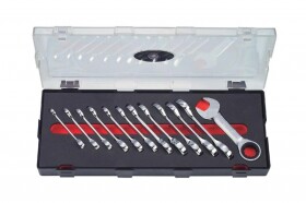 Набор ключей комбинированных трещоточных Force K51216 8-19 мм 12 шт