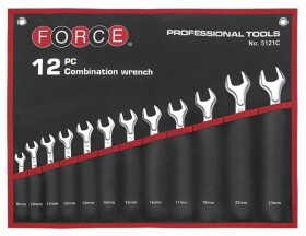 Набор ключей рожково-накидных Force 5121C 8-23 мм 12 шт