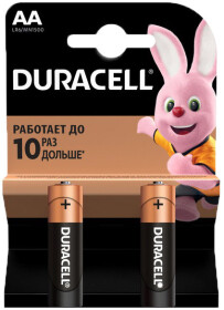 Батарейка Duracell 6409640 AA (пальчикова) 1,5 V 2 шт
