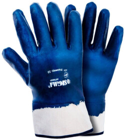 Рукавички робочі Sigma трикотажні з нітриловим покриттям сині