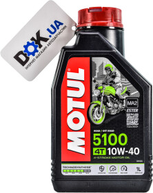 Моторное масло 4T Motul 5100 10W-40 полусинтетическое