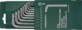 Набор ключей TORX Jonnesway H08MtP09S T10H-T50H 9 шт
