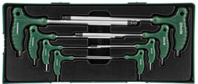 Набор ключей шестигранных Jonnesway H10Mb08SP 2-10 мм с шарообразным наконечником 8 шт