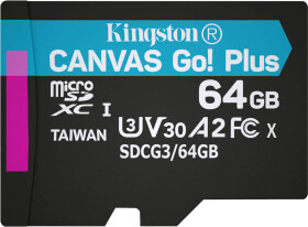 Карта пам’яті Kingston Canvas Go! Plus microSDXC 64 ГБ