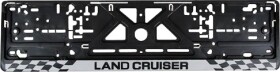 Рамка номерного знака Vitol 833 колір чорний Land Cruiser пластик
