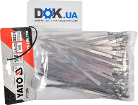 Хомут Yato YT-70560 із затисним замком неіржавіюча сталь (SS201) 100 шт