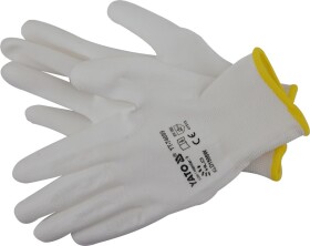 Рукавички робочі Yato нейлонові з поліуретановим покриттям білі