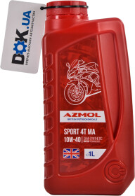 Моторное масло 4T Azmol Sport MA 10W-40 полусинтетическое