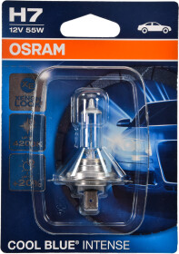 Автолампа Osram Cool Blue Intense H7 PX26d 55 W светло-голубая 64210CBI01B