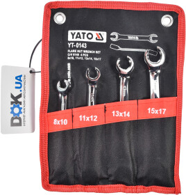 Набор ключей разрезных Yato YT0143 8-17 мм 4 шт