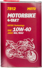 Моторна олива 4Т Mannol Motorbike 4-Takt (Metal) 10W-40 синтетична