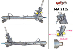 Рулевая рейка MSG MA212R