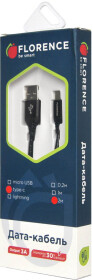 Кабель Florence Technic FL-2204-2-KT USB - USB type-C 2 м