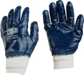 Перчатки рабочие Сила синтетические с нитриловым покрытием синие