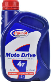 Моторное масло 4T Agrinol Moto Drive 10W-40 полусинтетическое