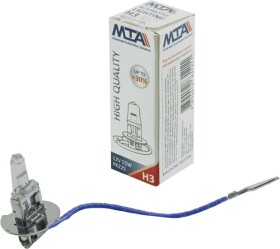 Автолампа MTA H3 PK22s 55 W прозрачная 80315HBC1