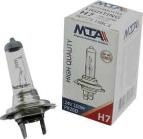 Автолампа MTA H7 PX26d 100 W прозрачная 80721HBC1