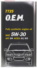 Моторное масло Mannol O.E.M. For Mazda 5W-30 синтетическое