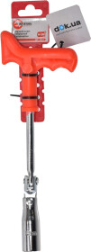 Ключ свечной Intertool ht1717 T-образный 16 мм с шарниром