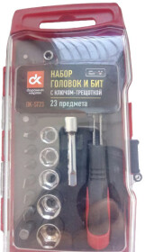 Набор бит и торцевых головок с трещоткой Дорожная Карта DK-ST23 21 шт.