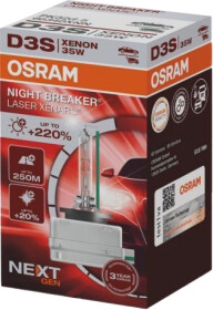 Автолампа Osram Night Breaker Laser D3S  PK32d-5 35 W прозрачная 66340XNN