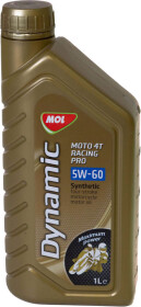 Моторное масло 4T MOL Dynamic Moto Racing Pro 5W-60 синтетическое
