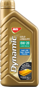 Моторное масло MOL Dynamic Gold Longlife 0W-20 синтетическое