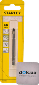 Свердло Stanley перове по плитці STA53237 6 мм