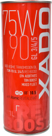 Трансмиссионное масло Xado Atomic Oil RED BOOST GL-3 / 4 / 5 MT-1 75W-90 синтетическое