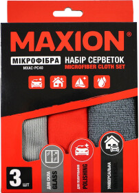 Набор салфеток Maxion MXAC-PC40 микрофибра 3 шт