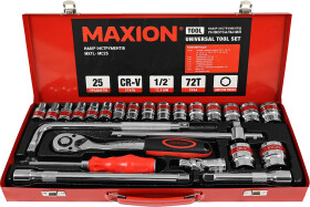 Набор торцевых головок и комплектующих Maxion MXTL-MC25 1/2" (25 пр.)