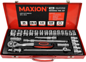Набор торцевых головок и комплектующих Maxion MXTL-MC24 1/2" (25 пр.)