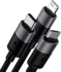 Кабель 3 в 1 Baseus Apple Lightning - Micro USB - type-C 00-00025129 0,6 м