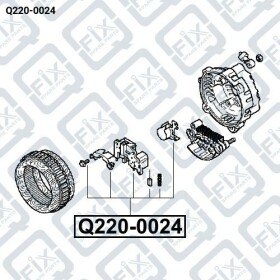 Щетка генератора Q-Fix q2200024