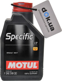 Моторна олива Motul Specific 17 5W-30 синтетична