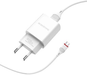 Сетевое зарядное устройство Borofone BA20A Sharp BA20AMW 10,5 Вт